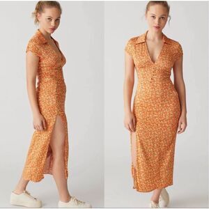 Urban Outfitters - Orange Chantelle Collared Midi
Dress size S
